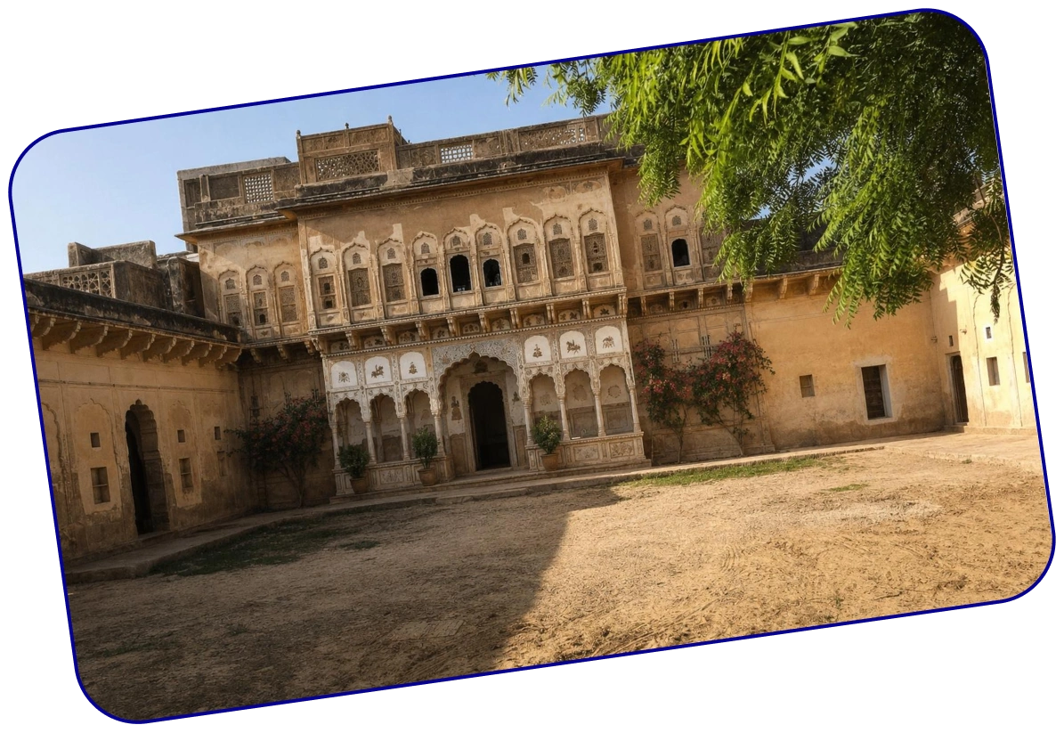 The family haveli in Narnaul